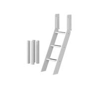 Flexa white kit echelle inclinee et pieds pour lit mi-hauteur blanc