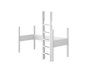 Flexa white kit structure echelle droite et pieds pour lit mezzanine blanc