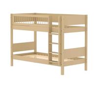 Flexa White Lit superpose avec echelle Droite 90 x 200 cm Barriere a | Flexa - ref. 80-17425-112 - 5706459190525 - dim. 210x109x154cm - Beige - Materiaux mixtes