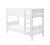 Flexa White Lit superpose avec echelle Droite 90 x 200 cm Barriere de