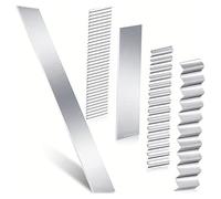 Flexables Cutters - Kit de découpe artistique, équipement d'artisanat | Bandes flexibles droites ondulées, 5 accessoires de façonnage, kit de trancheuse de moulage créatif, ensemble de bordures de