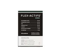 Flexactifs - Bien-Etre Articulaire - Glucosamine, Harpagophytum, MSM, Curcuma, Huile Essentielle Eucalyptus & Zinc - Aragan - 60 Gélules