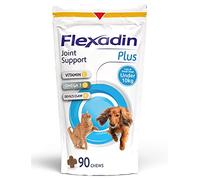 Vetoquinol FLEXADIN PLUS – Condroprotecteur arthrose pour petits chiens & chats – 30/90 comprimés