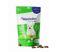 Flexadin ® Young Dog Mini | pour des articulations saines des Jeunes Chiens jusqu'à 10 kg | avec glucosamine, chondroïtine, oméga-3 et Griffe du Diable - 60 friandises articulées
