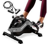 FlexCycle Pédale d'exercice sous Le Bureau - Vélo d'appartement magnétique Stationnaire avec écran LCD et Bandes de résistance pour la récupération des Bras et des Jambes et thérapie - Pédale