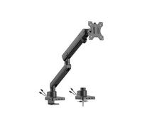 Urban Factory FLEXEE Single Pro - Kit de montage (bras articulé) - pour Écran LCD - ergonomique, avec station d'accueil - acier, aluminium, plastique - noir - Taille d'écran : 17"-32" - montrable sur