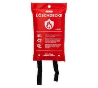 FLEXEO Couverture anti-feu DIN EN 1869:2019 - 1 x 1 m - Couverture anti-incendie pour la cuisine - Couverture anti-feu pour un feu de graisse - Couverture anti-incendie