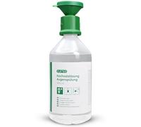FLEXEO serum physiologique bouteille NaCl 0.9 - Rince oeil 500 ml - lavage des yeux chlorure de sodium - bouteille - lotion oculaire stérile - flacon de rinçage pour les yeux
