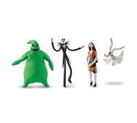 FleXfigs: L'étrange Noël de Monsieur Jack - Lot de 4 Personnages - Figurines articulées, Flex It - Pose It!, Figurines à Collectionner pour Enfants à partir de 3 Ans