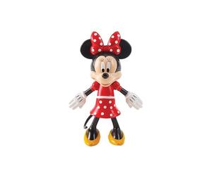 Flexfigs Mickey & Friends - Minnie - Figurine d'action de collection - Articulation flexible pour des poses dynamiques - Parfait pour les fans de Disney, les collectionneurs et les jeux