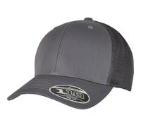 Flexfit 110 Melange Trucker Mesh Snapback Cap - Charcoal