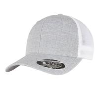 Flexfit 110 Trucker Mesh Snapback Cap - Melange Gris