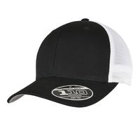 Flexfit 110 Trucker Mesh Snapback Cap - Noir / Blanc