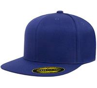 Flex fit Flexfit 210 Fitted Flat Bill Cap Hat Chapeau, Bleu Marine, X-Large Homme