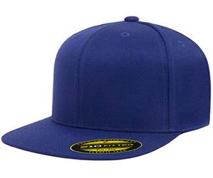 Flexfit 210 Fitted Flat Bill Cap Hat - Chapeau - Homme