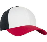 Flexfit 3-Tone Baseball Cap, red/White/Black, S/M