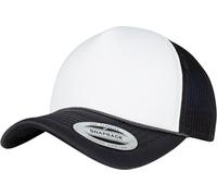 Flexfit Mixte Foam Trucker Cap Curved Visor Blk/Wht/Blk One Size Casquette, Blk/Wht/Blk, Taille Unique Uk