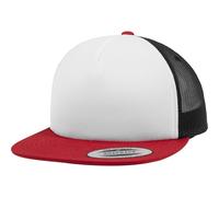 FLEXFIT 6005FW | Foam Trucker with white Front Cap / casquette / bonnet - Couleur : Red/White/Royal - Taille : One Size