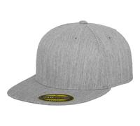 FLEXFIT 6210 | Premium 210 Fitted Cap - Couleur : Heather Grey - Taille : S/M (6 7/8 - 7 1/4)