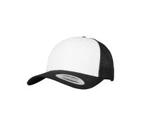 FLEXFIT 6606CF | Retro Trucker Colored Front - Couleur : Black/White/Black - Taille : One Size