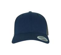 Flexfit 6606t-retro Trucker 2-Tone Casquette de Baseball, Bleu Marine/Marron Gris, Taille Unique Mixte