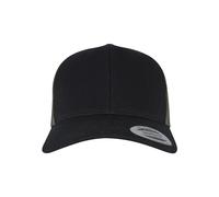 Flexfit 6606t-retro Trucker 2-Tone Casquette de Baseball, Noir/Loden, Taille Unique Mixte