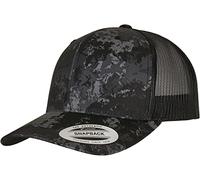 Flexfit 6606vc-yp Classics Veil Camo Retro Trucker Cap Casquette de Baseball, Noir poséidon, Taille Unique Mixte