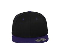 Flexfit Adulte Bonnet Classique Réglable 2 tons - Noir/Violet, Homme, Taille Unique