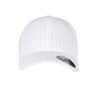 Flexfit Adultes Chapeau Pinstripe - Blanc/Blk, S/M