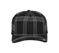 Flexfit Casquette Tartan Plaid 64% polyester Automne/Hiver Mixte S/M Noir/Gris