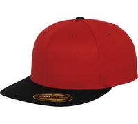 Flexfit By Yupoong Premium 210 Casquette de baseball 2 tons RW7559 (S/M) (Rouge/Noir)