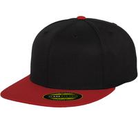Flexfit Casquette Mixte Premium 210 Fitted 2-Tone Noir/argenté S-M (6 ⅞-7 ¼)