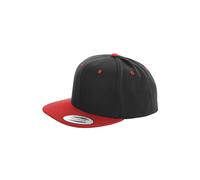 Flexfit Casquette Classic Snapback unisexe bicolore Noir/Rouge Taille unique