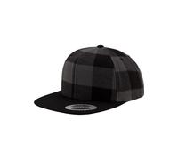 Flexfit Casquette 'CHECKED FLANELL' gris foncé / noir, Taille 55-60