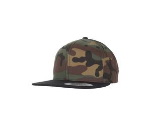 Flexfit Casquette chocolat / ocre / vert foncé / noir, Taille 55-60