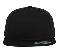Flexfit Casquette de baseball Classic 5 Snapback — Unisexe, Taille unique, 100% coton, Noir