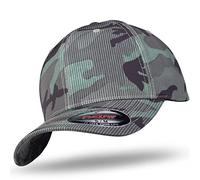 Flexfit Casquette de baseball avec bandana UD Skull dans de nombreuses couleurs, Camo Stripe Darkcamo, S/M