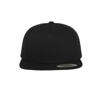 Flexfit Casquette de baseball Classic 5 Snapback — Unisexe, Taille unique, 100% coton, Noir