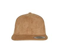 Flexfit Suede Leather Snapback Cap Beige,Marron