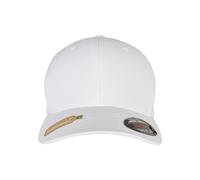 Flexfit Casquette de Baseball Unisexe en Polyester recyclé, Blanc, S/M