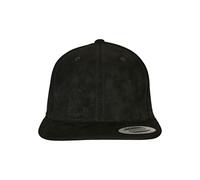 Flexfit Suede Leather Snapback Cap Noir