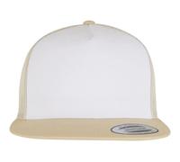 Flexfit Casquette Trucker Classique Unisexe – Doré/Blanc/Beige – Taille unique