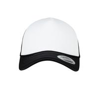 Flexfit Mixte Foam Trucker Cap Curved Visor Blk/WHT/Blk One Size Casquette, Blk/WHT/Blk, Taille Unique UK