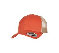 Flexfit Mixte Retro Trucker 2-Tone Casquette De Baseball, Orange/Kaki, Taille Unique EU