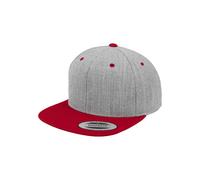 Flexfit Casquette gris clair / rouge, Taille 55-60