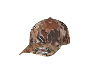 Flexfit Casquette 'Kryptek' beige / marron / noisette / brun foncé, Taille 60-61