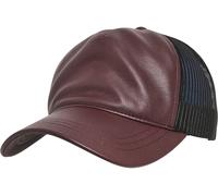 Flexfit Casquette Leather Trucker Maroon/Black Einheitsgröße