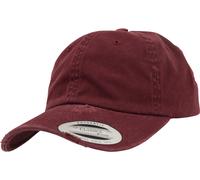Flexfit Casquette Low Profile Destroyed Cap Maroon Einheitsgröße