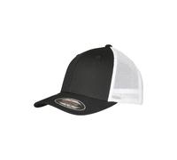 Flexfit Casquette Trucker Maille recyclée extensible Noir/Blanc Taille 60-61