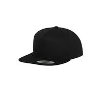 Flexfit Casquette de baseball Classic 5 Snapback — Unisexe, Taille unique, 100% coton, Noir